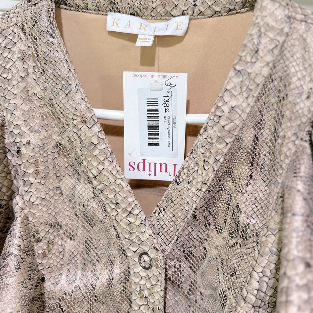 Snake Print Dress - Picture 2 of 3